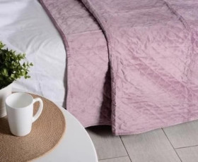 Покривало 200*220 см VELVET Dutch Romb Lavander SOHO