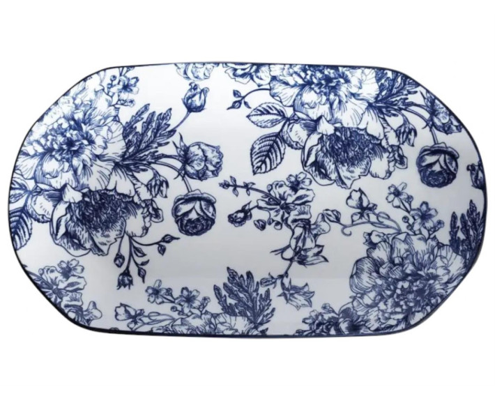 Блюдо LIMITED EDITION BLOSSOM BLUE /30 см/овал