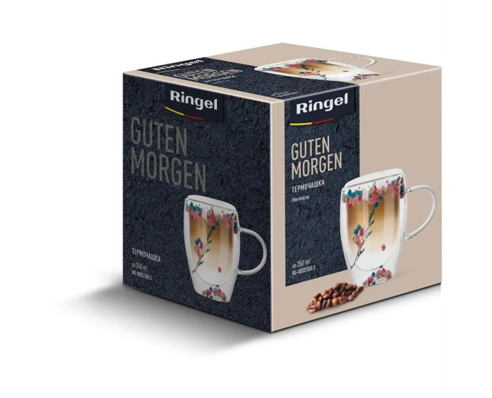Чашка RINGEL Guten Morgen Blume подвійна стінка 350 мл 3