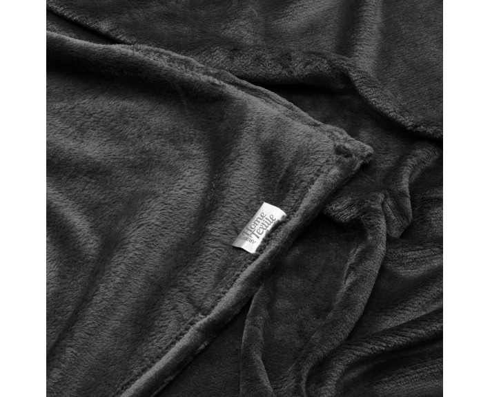Плед Ardesto Flannel 160х200см, 100% поліестер, чорний