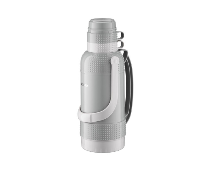 Термос Ardesto Gemini Gourmet, 3200мл, пластик, боросилікатне скло, сірий