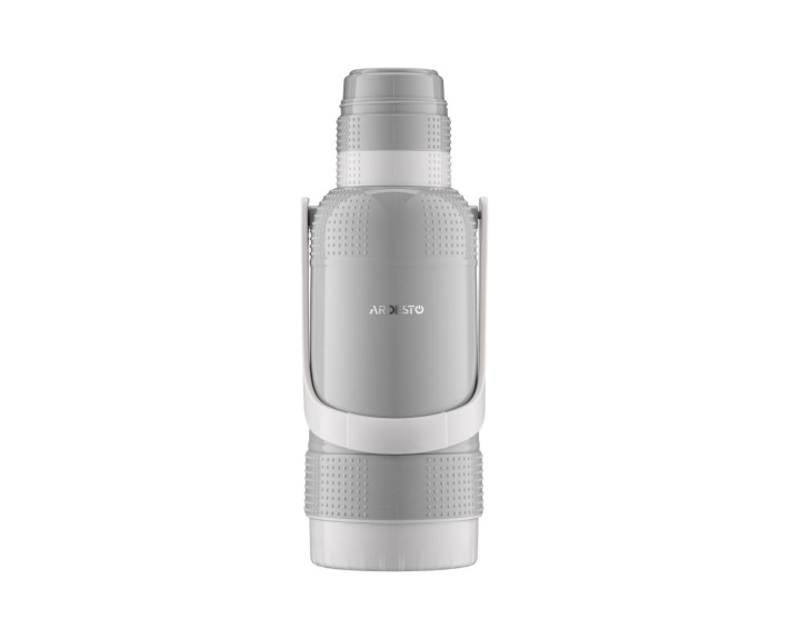 Термос Ardesto Gemini Gourmet, 3200мл, пластик, боросилікатне скло, сірий