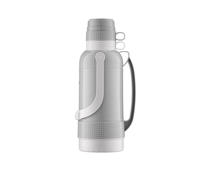 Термос Ardesto Gemini Gourmet, 3200мл, пластик, боросилікатне скло, сірий
