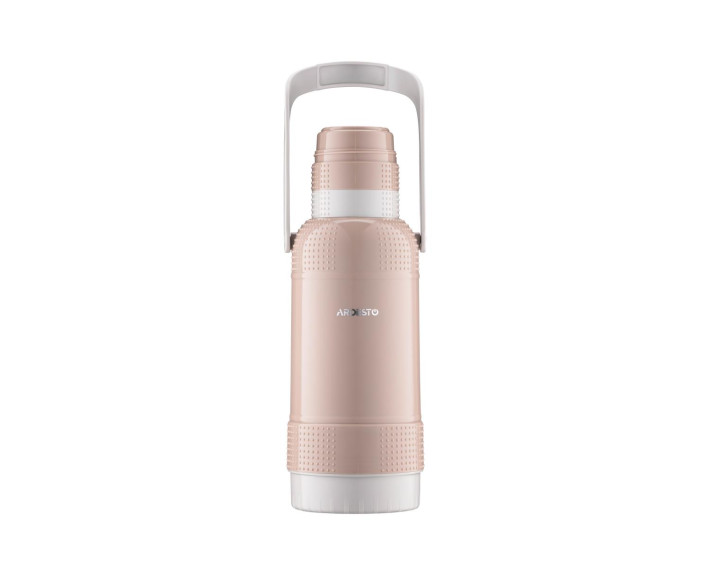Термос Ardesto Gemini Gourmet, 3200мл, пластик, боросилікатне скло, коричневий