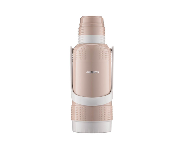 Термос Ardesto Gemini Gourmet, 3200мл, пластик, боросилікатне скло, коричневий