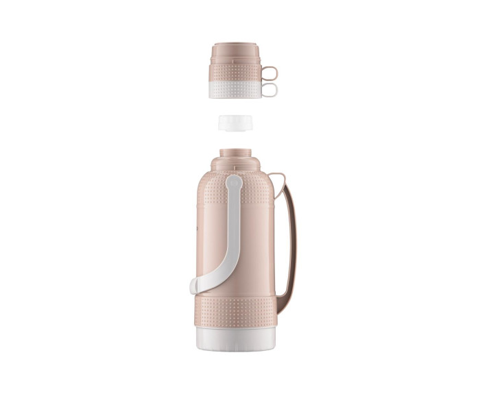 Термос Ardesto Gemini Gourmet, 3200мл, пластик, боросилікатне скло, коричневий