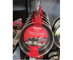 Пательня VEZZER 26х5,5см,тришарова VZ8079