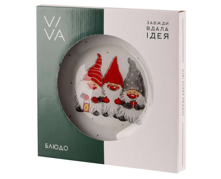 Блюдо VIVA NY GNOMES GIFT /круг./26 см в уп.
