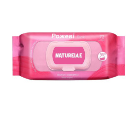 Серветки вологі NATURELLE 72 шт Рожеві