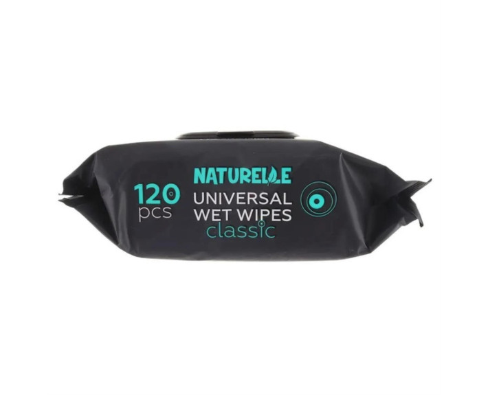 Серветки вологі NATURELLE 120 шт Classik Чорні