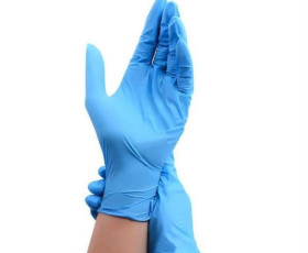Рукавички нітрилові БЛАКИТНІ 100шт/уп L Care 365
