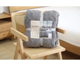 Набір Ковдра 200*220 см+2 нав. 50*70 см Romance Gray SOHO