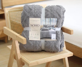 Набір Ковдра 200*220 см+2 нав. 50*70 см Romance Gray SOHO