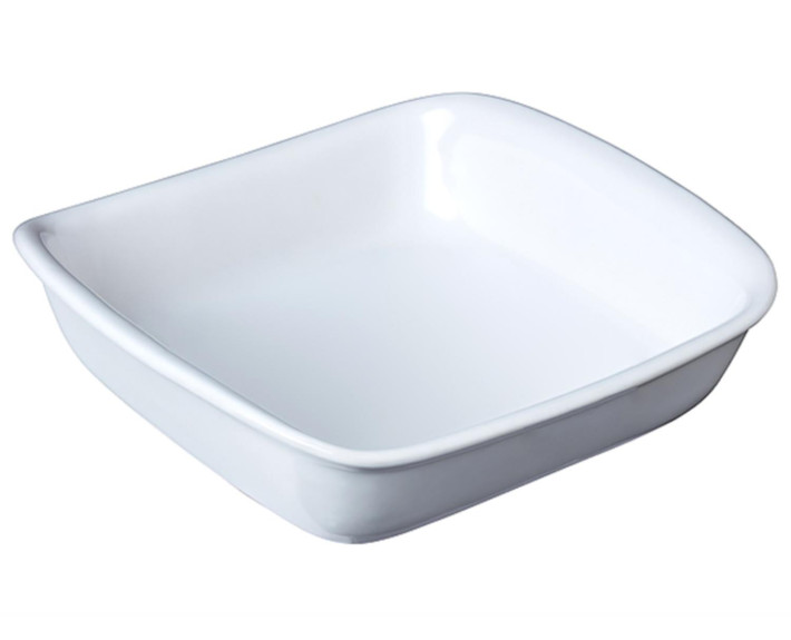 Форма керам квадрат PYREX Supreme white 24х24см