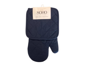 Набір Прихватка+Рукавичка бавовна 100% Blue SOHO
