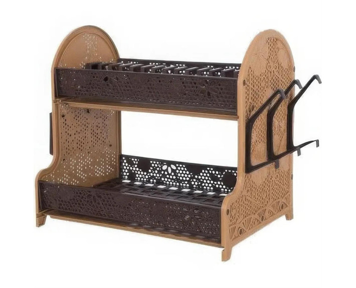 Cушка для посуду VIOLET HOUSE 0414 Ажур CAPPUCHINO  28*40*38 см