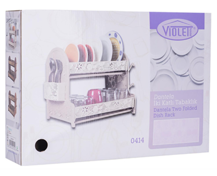 Cушка для посуду VIOLET HOUSE 0414 Ажур CAPPUCHINO  28*40*38 см