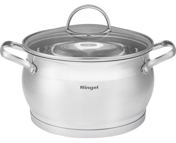 Каструля нерж 22 см (5.2 л) з кришкою RINGEL Salsa