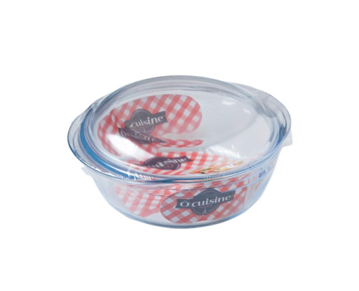 Кастрюля стекл.кругл. 3л (2,2л+0,8л) с крышкой O CUISINE