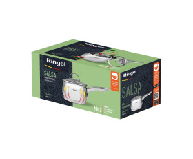 Ківш нерж16 см (2.2 л) з кришкою RINGEL Salsa
