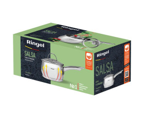 Ківш нерж16 см (2.2 л) з кришкою RINGEL Salsa