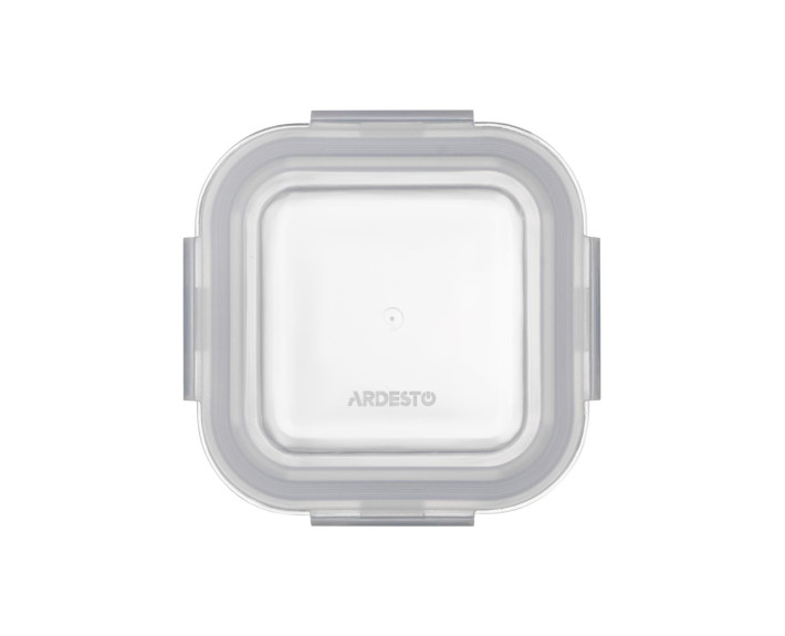 Контейнер для зберігання харчових продуктів Ardesto Gemini 0.31л, боросилікатне скло, пластик, квадр