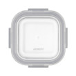 Контейнер для зберігання харчових продуктів Ardesto Gemini 0.5л, боросилікатне скло, пластик, квадра