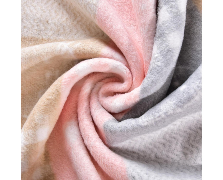 Плед-покривало BABY 90*120 щіл-450 гр/м2 серденько/киця блак./киця рожева в асорт.
