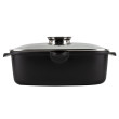 Гусятниця "Lessner" Black Pro New з алюмінію з антипригарним покриттям з арома кришкою 5,6л 55873