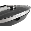 Гусятниця "Lessner" Black Pro New з алюмінію з антипригарним покриттям з арома кришкою 5,6л 55873