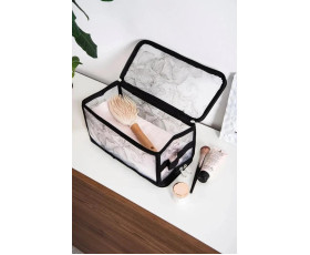 Корзина IDEA HOME DB-23 прям. з/кр з/блиск Anthracite Flowers 30x15x15 см