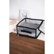 Корзина IDEA HOME DB-24 прям. з/кр з/блиск Anthracite Flowers 30x28x15 см