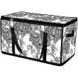Корзина IDEA HOME DB-28 прям. з/кр з/блиск Anthracite Flowers 60x30x30 см