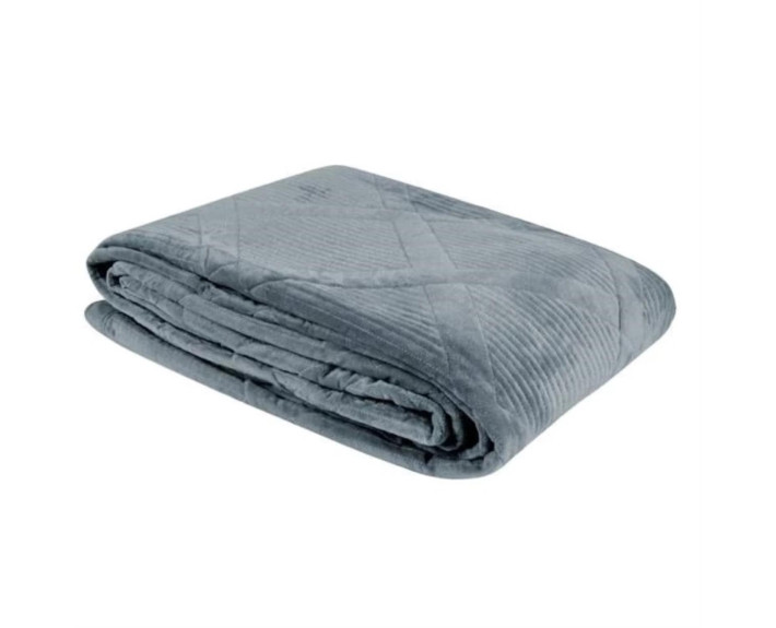 Покривало 200*230 см VELUR Blue SOHO