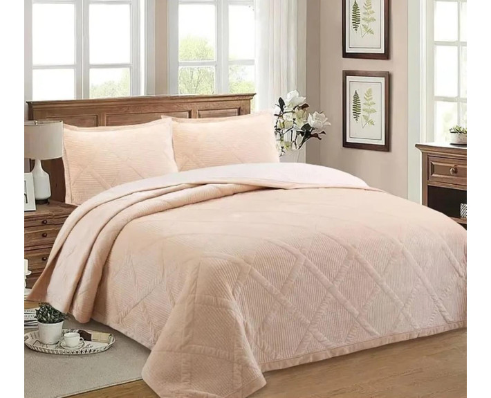 Покривало 200*230 см VELUR Ivory  SOHO