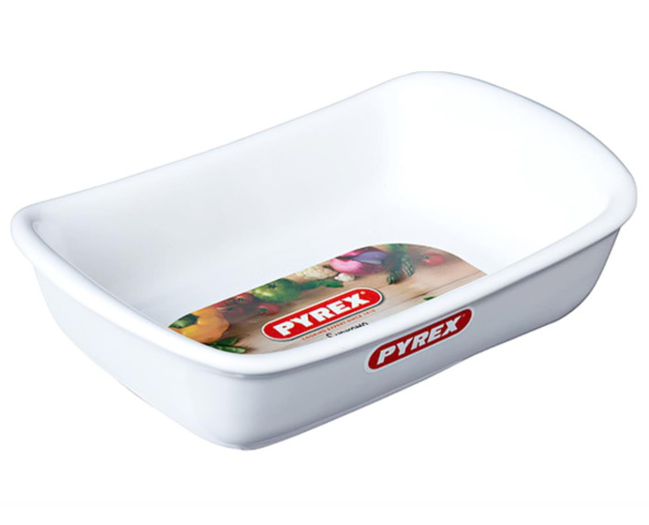 Форма керам прямоуг PYREX Supreme white .22х15см