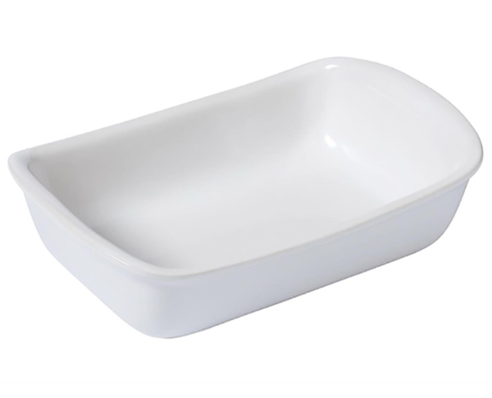 Форма керам прямоуг PYREX Supreme white .22х15см
