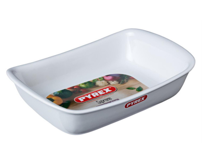 Форма керам прямоуг PYREX Supreme white .26х18см