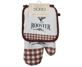 Набір Прихватка+Рукавичка бавовна 100% Rooster SOHO