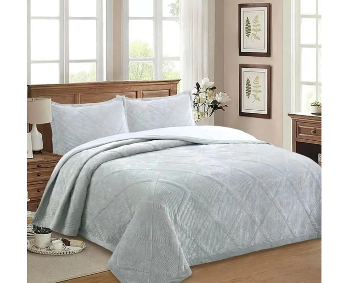 Покривало 200*230 см VELUR Silver SOHO