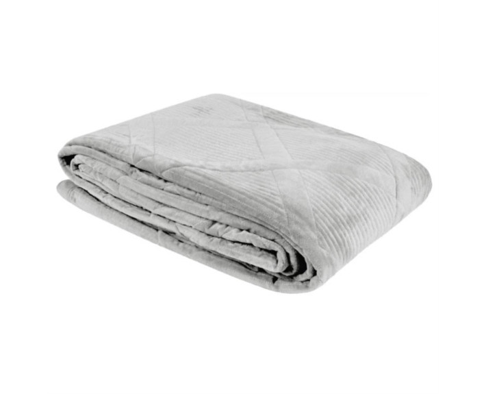 Покривало 200*230 см VELUR Silver SOHO
