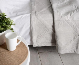 Покривало 200*230 см VELUR Silver SOHO