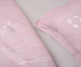 Комплект пост.білизни Євро Memoria 200*230 Flowers PinkGray  SOHO