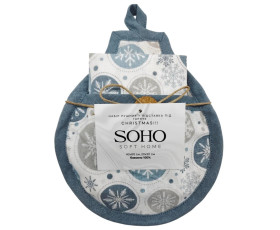 Набір рушник 40*60см+підст./горяч. бавовна 100% Christmas  SOHO