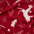 Плед Ardesto Christmas Flannel 160х200см, 100% поліестер, олені, червоний