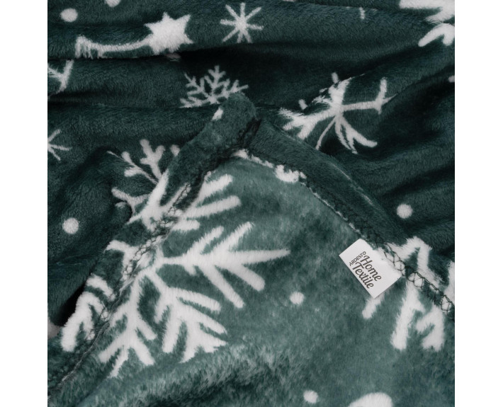 Плед Ardesto Christmas Flannel 160х200см, 100% поліестер, ялинки