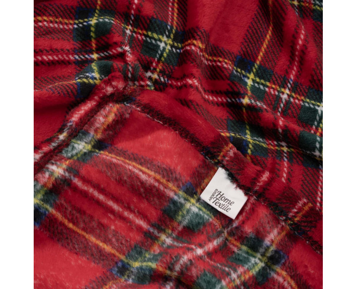 Плед Ardesto Christmas Flannel 160х200см, 100% поліестер, клітинка, червоний