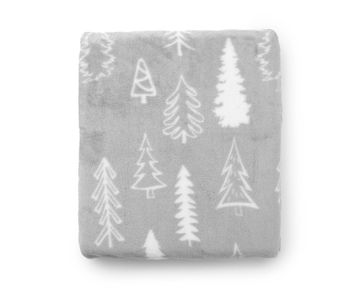 Плед Ardesto Christmas Flannel, 160х200см, 100% поліестер, ялинки