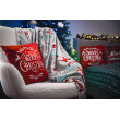 Плед Ardesto Christmas Flannel 160х200см, 100% поліестер, різдвяні котики
