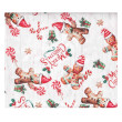 Скатертина Ardesto Christmas Gingerbread 120х140см, 100% поліестер, червоний